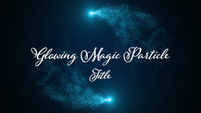 Glowing Magic Particle Title