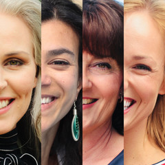 Beautiful happy commercial women just being happy