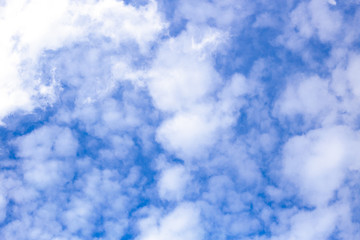 The beautiful blue sky with white cloud background, Beautiful landscape, Copy space for text.