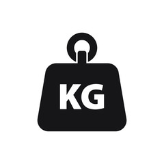 Weight kilogram icon vector isolated
