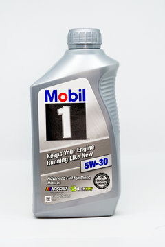 Mobil 1 Synthetic Motor Oil Container