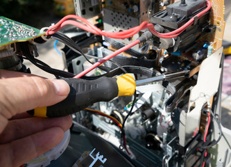 Maintenance or repair on electrical item