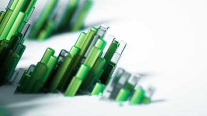 Geometry abstract background. 3d illustration, 3d rendering.