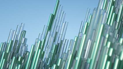 Obraz premium Geometry abstract background. 3d illustration, 3d rendering.
