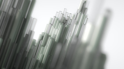 Fototapeta premium Geometry abstract background. 3d illustration, 3d rendering.