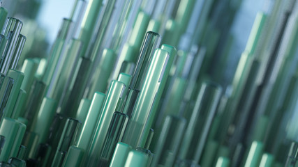 Obraz premium Geometry abstract background. 3d illustration, 3d rendering.