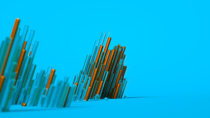 Geometry abstract background. 3d illustration, 3d rendering.