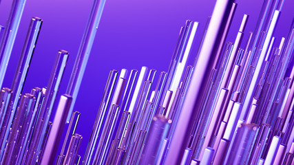 Fototapeta premium Geometry abstract background. 3d illustration, 3d rendering.