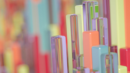 Geometry abstract background. 3d illustration, 3d rendering.