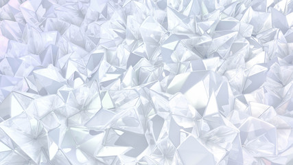 Crystal triangle background. 3d illustration, 3d rendering. - 284172285