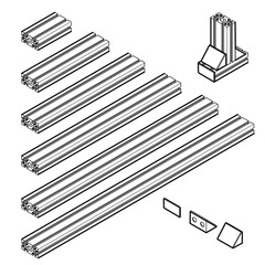 Profile [Alu, schwarz-weiß] © edyousi.com