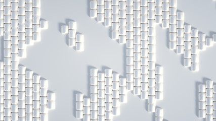 Fototapeta premium Beautiful background with beads. 3d illustration, 3d rendering.