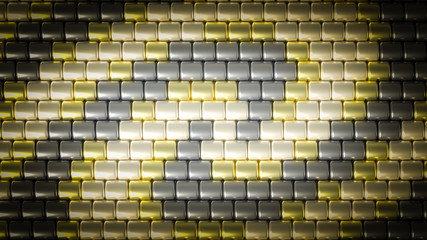 Fototapeta premium Beautiful background with beads. 3d illustration, 3d rendering.