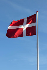 Die dänische National-Flagge / Danebrog
