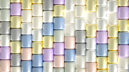 Beautiful background with beads. 3d illustration, 3d rendering.