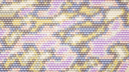 Beautiful background with beads. 3d illustration, 3d rendering.