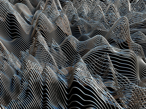Horizontal waves of wires