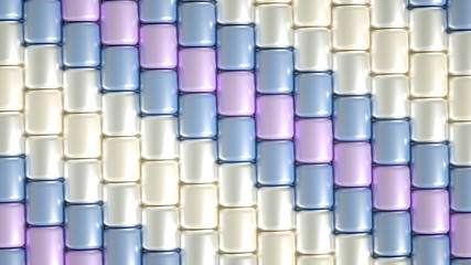 Beautiful background with beads. 3d illustration, 3d rendering.