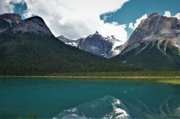 Lovely Emerald Lake in Yoho National Park, BC, Canada