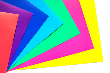 Abstract background of multicolored paper.