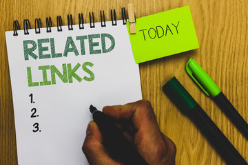 Word writing text Related Links. Business concept for Website inside a Webpage Cross reference...