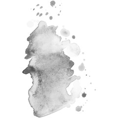 Abstract watercolor grayscale background. Vector illustration. Grunge texture for cards and flyers design. A model for the creation of digital brushes