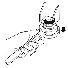 Drehgelenk Maschinen/M&ouml;belfu&szlig; [schwarz-wei&szlig;]