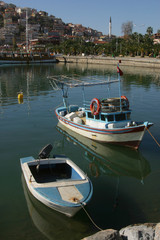 Alanya Turkey harbor and boats