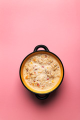 Chowder with Sweet Corn, Shrimp and Bacon
