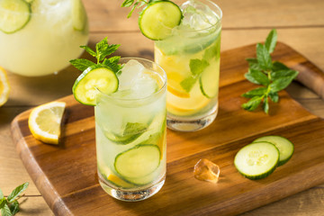 Homemade Cucumber Mint Lemonade
