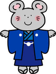 着物ねずみ　男の子