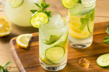 Homemade Cucumber Mint Lemonade