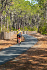 BASSIN D'ARCACHON (France), piste cyclable