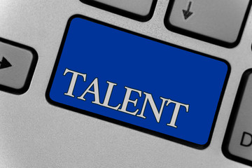 Conceptual hand writing showing Talent. Business photo text Natural abilities of people showing...