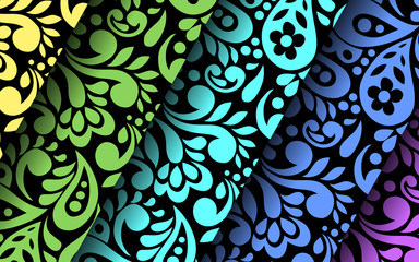 Abstract background with floral style
