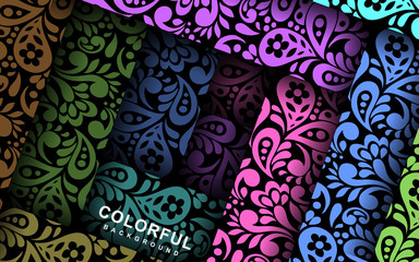 Abstract background with floral style