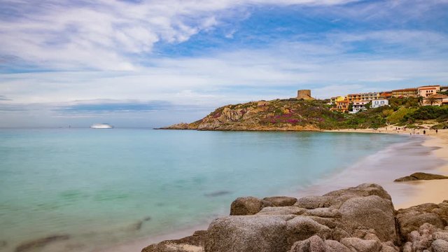 Timelapse spiaggia Rena Bianca a Santa Teresa di Gallura, Sardegna