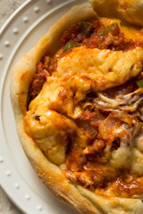 Homemade Chicago Pizza Pot Pie