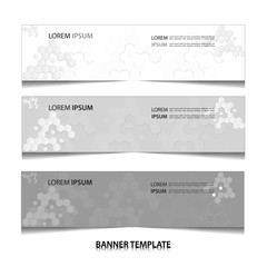 Vector abstract geometric colourful design banner web template.
