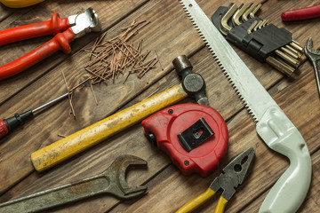 construction tool on the table