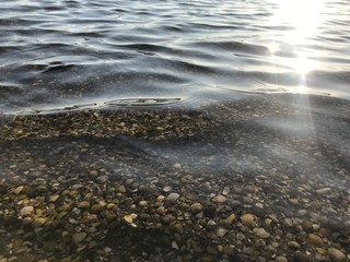 water on beach