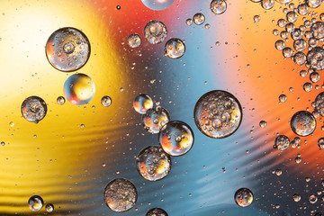 water drops on a surface