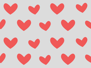 hearts seamless pattern