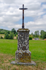 old iron wayside cross