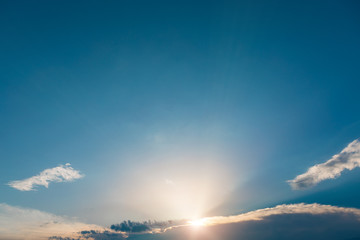 Fototapeta premium Sky clouds,sky with clouds and sun