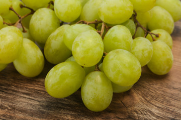 Sweet ripe Green grape branch