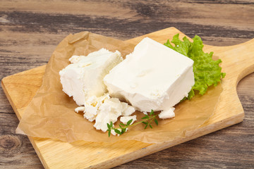 Greek traditional Feta soft cheese