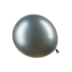 Single chrome silver helium balloon, element of decorations