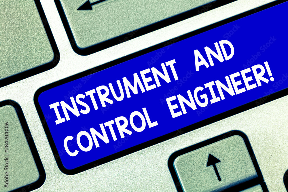 Poster conceptual hand writing showing instrument and control engineer. business photo showcasing automatio