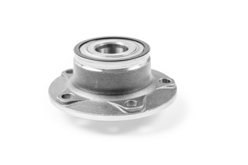 wheel hub bearing auto parts isolated on white background